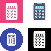 Pin Code Icon Design vector