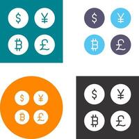 Currency Symbols Icon Design vector