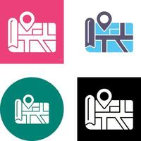 Map Icon Design vector