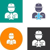 Worker Icon Design vector