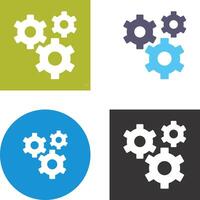 Gears Icon Design vector