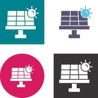 diseño de icono de energía solar vector