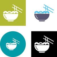 Chinese food Icon Design vector