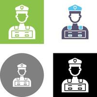 Police Man Icon Design vector