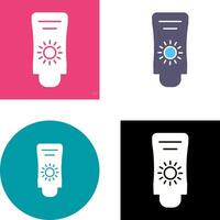 Sun Cream Icon Design vector