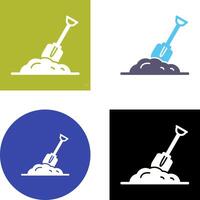 Digging Icon Design vector