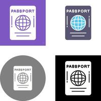 diseño de icono de pasaporte vector