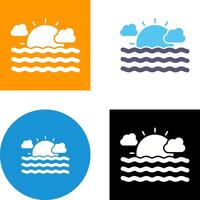 Sea Icon Design vector