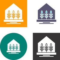 Farm House Icon Design vector