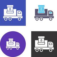 Fuel Truck Icon Design vector