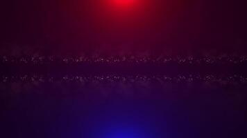 Abstract gradient background with light movement of shiny particles. Seamless loop 4k video