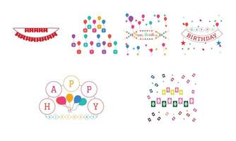 Birthday Banner Collection. vector