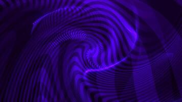 Abstract background with wavy shapes, digital purple waves. 4k video