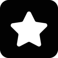 star icon button on square background vector
