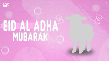 Eid al adha mubarak web banner design psd
