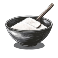 de granules à la bonté explorant le la magie de sucre dans bol png