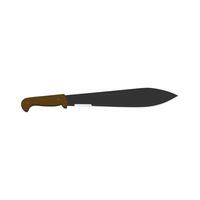 bolo machete plano diseño ilustración aislado en blanco antecedentes. militar caza cuchillos, combate arma cuchillas trampero espada y cazador cuchillo cuchillas proteccion concepto. guerrero cuchillas vector