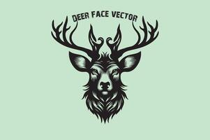 Deer Face Illustration Free Download vector