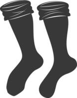 silhouette stockings black color only vector