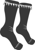 silhouette stockings black color only vector