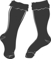 silhouette stockings black color only vector