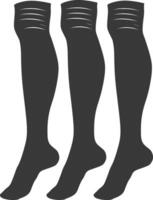 silhouette stockings black color only vector