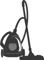 silhouette vacuum cleaner black color only vector