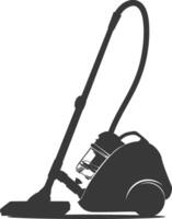 silhouette vacuum cleaner black color only vector