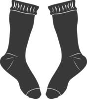 silhouette stockings black color only vector