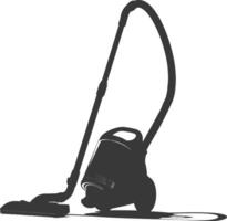 silhouette vacuum cleaner black color only vector