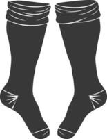 silhouette stockings black color only vector