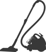 silhouette vacuum cleaner black color only vector