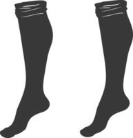 silhouette stockings black color only vector