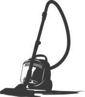 silhouette vacuum cleaner black color only vector