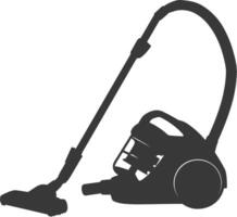 silhouette vacuum cleaner black color only vector