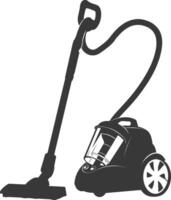 silhouette vacuum cleaner black color only vector