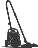 silhouette vacuum cleaner black color only vector