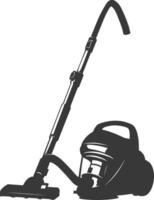 silhouette vacuum cleaner black color only vector