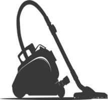 silhouette vacuum cleaner black color only vector