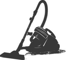 silhouette vacuum cleaner black color only vector