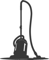 silhouette vacuum cleaner black color only vector