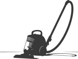 silhouette vacuum cleaner black color only vector