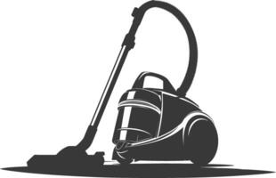 silhouette vacuum cleaner black color only vector