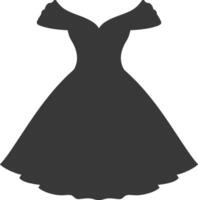 silueta mujer vestidos negro color solamente vector