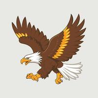 Eagle bird isolated flat illustration vector