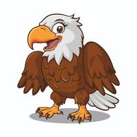 Eagle bird isolated flat illustration vector