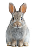 rabbit animal portrait isolated on transparent background, generated ai png