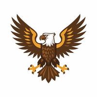 Eagle bird isolated flat illustration vector