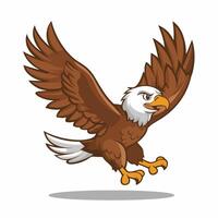 Eagle bird isolated flat illustration vector