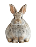 rabbit animal portrait isolated on transparent background, generated ai png